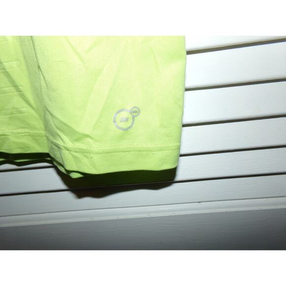 Vintage 80s Puma lime green performance fabric t L - Picture 2 of 5